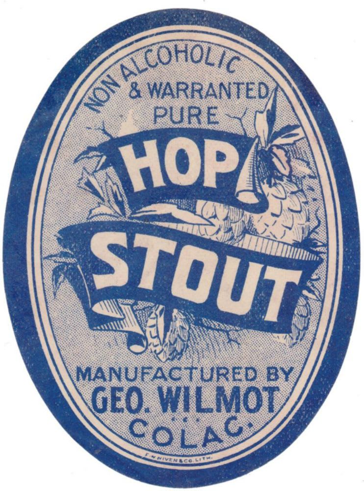 Wilmot Hop Stout Colac Label