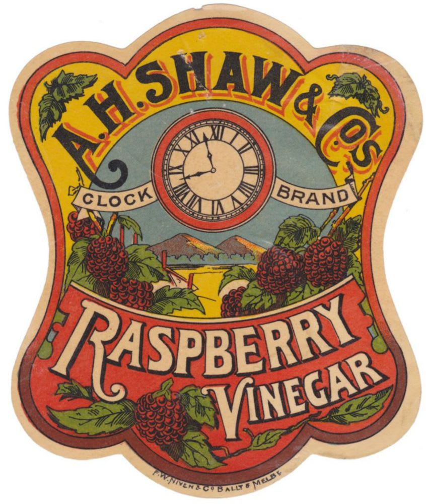 Shaw Raspberry Vinegar Label