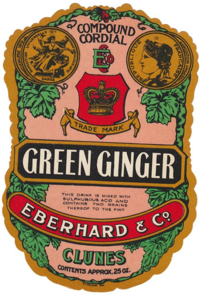 Eberhard Clunes Green Ginger Label