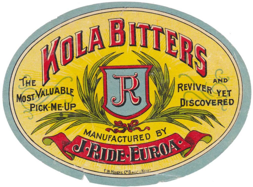 Ride Euroa Kola Bitters Label