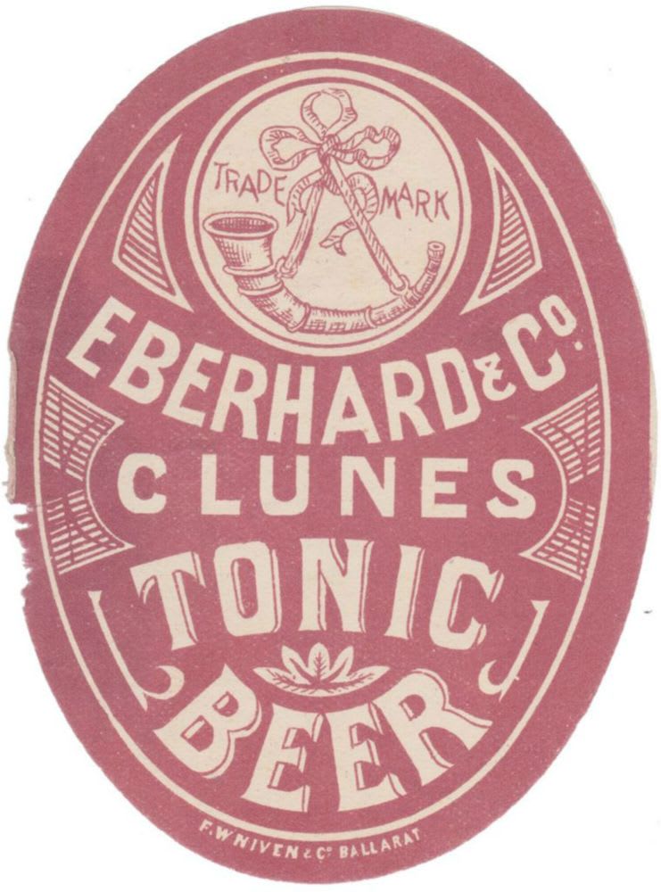 Eberhard Clunes Tonic Beer Label