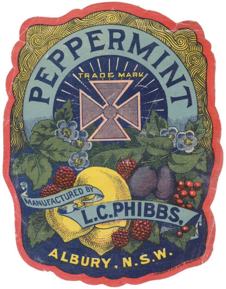 Phibbs Albury Peppermint Label