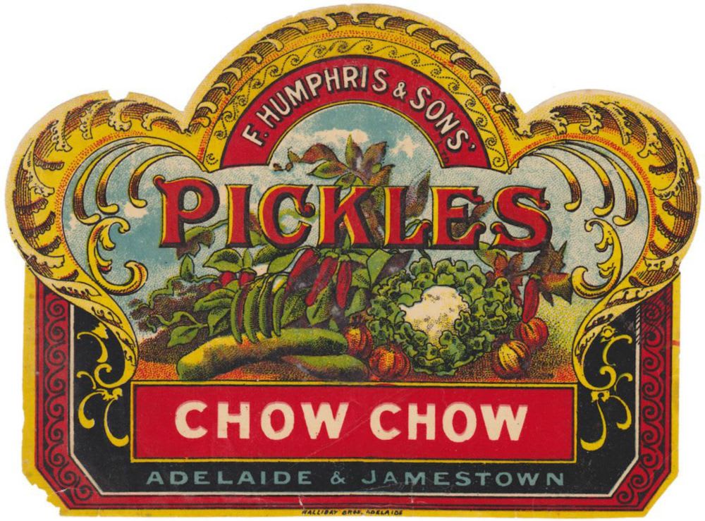 Humprhis Adelaide Jamestown Chow Chow Label