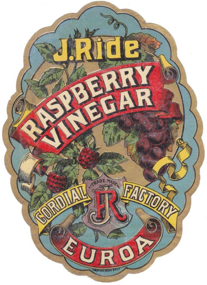 Ride Euroa Raspberry Vinegar Label