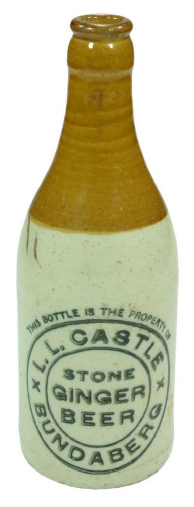 Castle Stone Ginger Beer Bundaberg Fowler Bottle