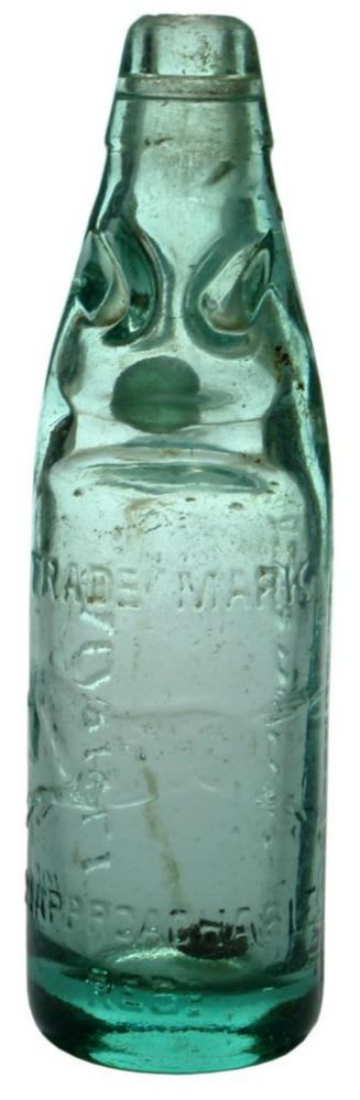 Thos Young Lithgow Horse Codd Marble Bottle