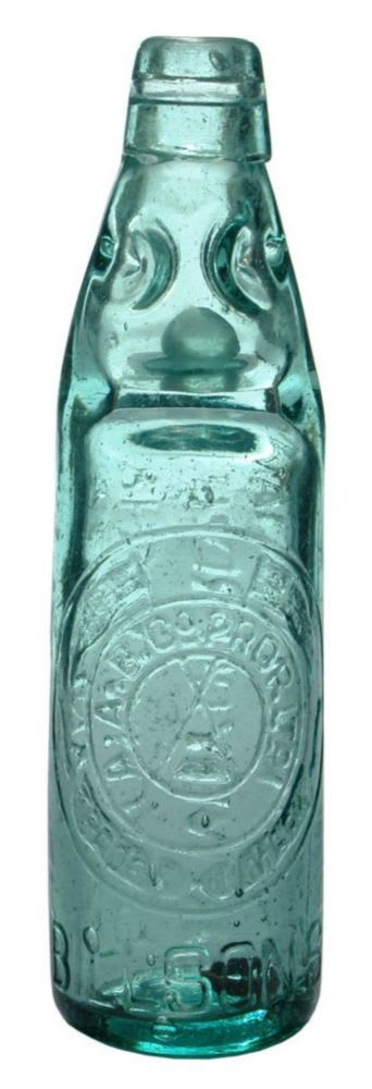 Billson's Anglo Australian Codd Beechworth Tallangatta Bottle
