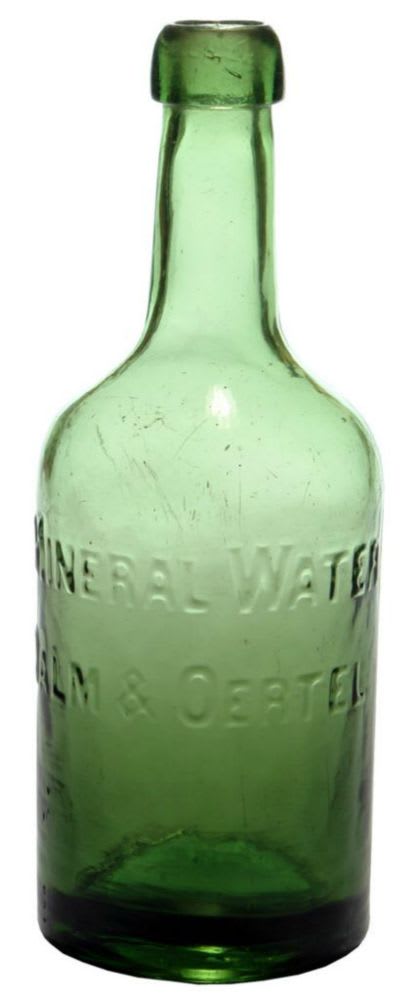 Mineral Water Dalm Oertel Green Bottle
