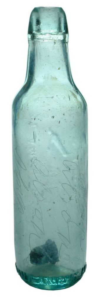 Alsop etched Lamonts Patent Antique Bottle