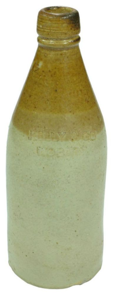 Kelly Hobart Impressed Stoneware Ginger Beer Bottle