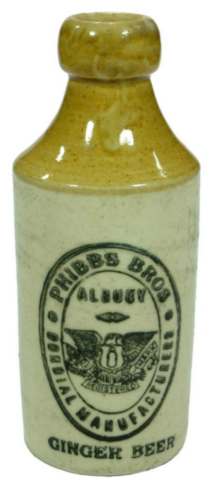 Phibbs Bros Albury Ginger Beer Eagle Bottle