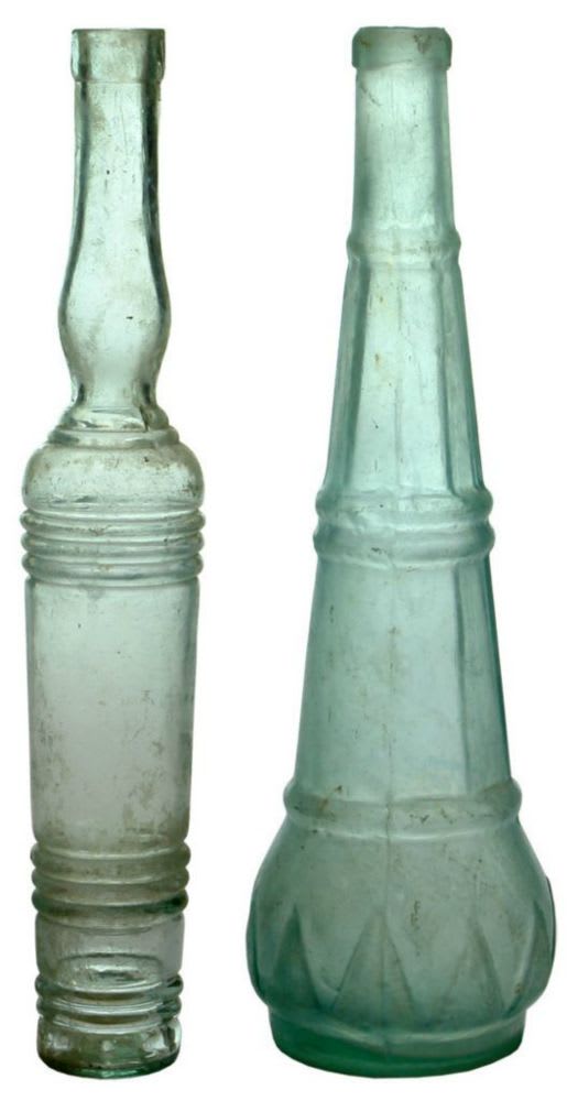 Collection Antique Salad Oil Bottles