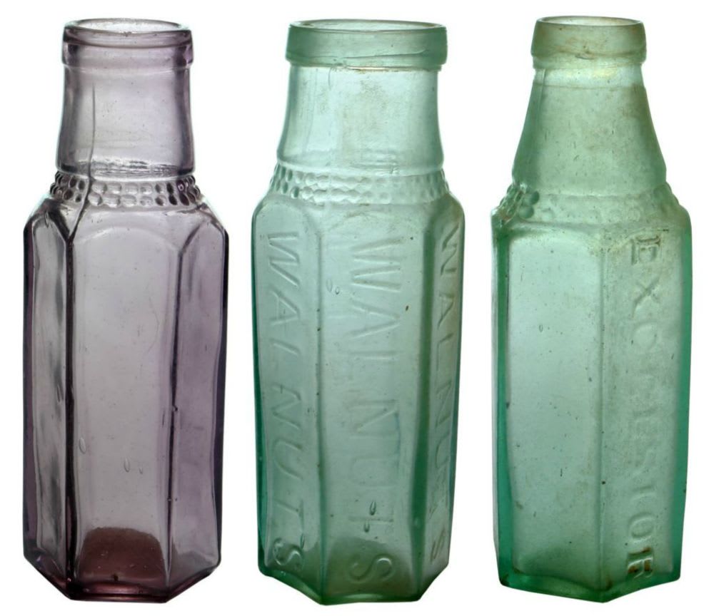 Collection Antique Pickle Bottles