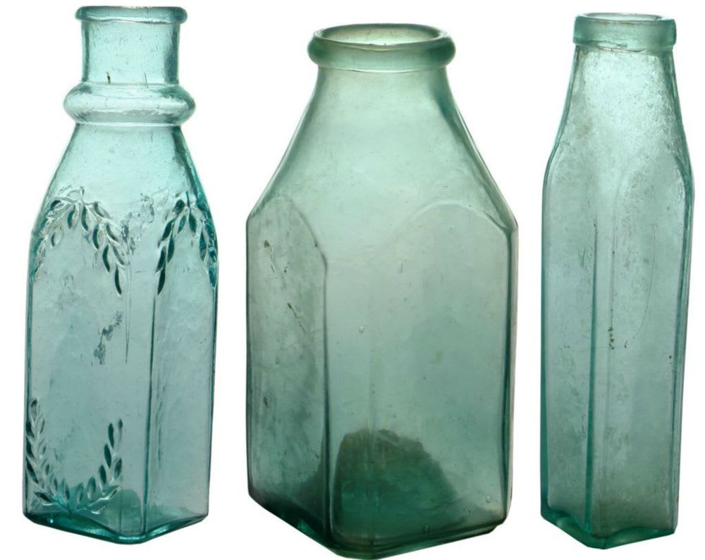 Collection Antique Pickle Bottles