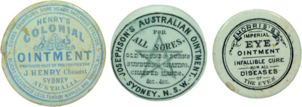 Collection Ointment Australian Pot Lids