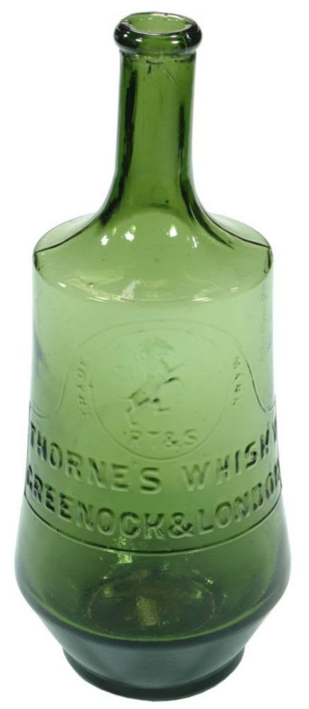 Thorne's Whisky Greenock London Lion Bottle