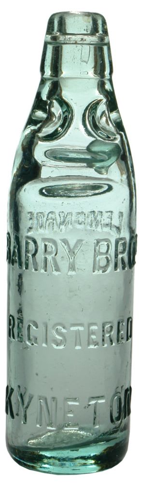 Barry Bros Kyneton Lemonade Codd Bottle