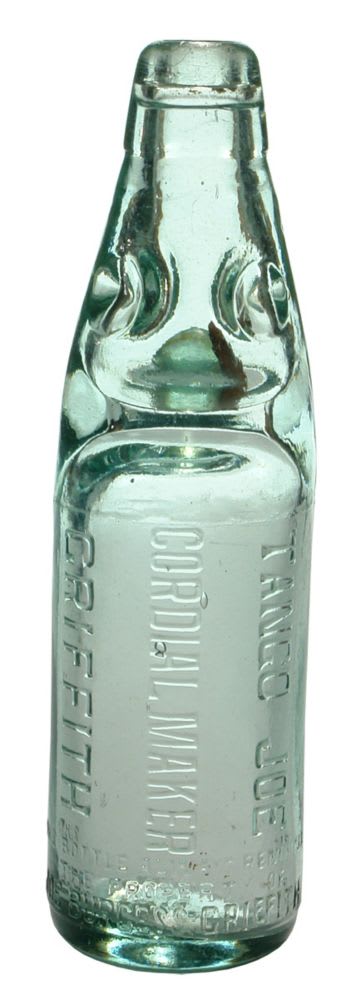 Tango Joe Cordial Factory Griffith Codd Bottle