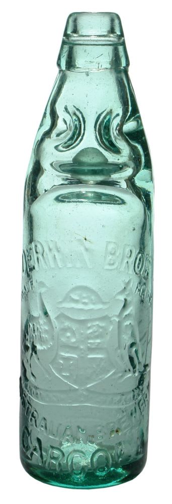 Derwin Bros Carcoar Coat of Arms Codd Bottle