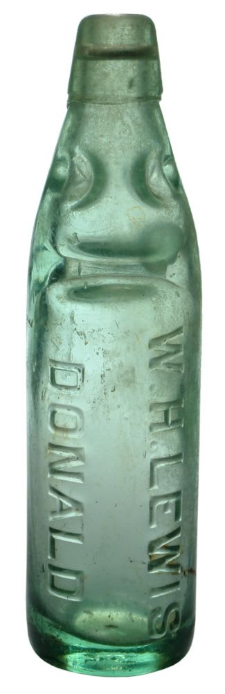 Lewis Donald Antique Codd Marble Bottle