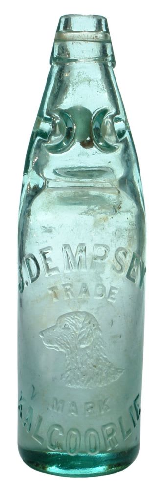 Dempsey Kalgoorlie Dogs Head Codd Bottle