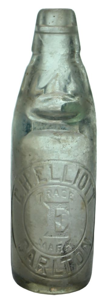 Elliott Carlton Antique Codd Marble Bottle