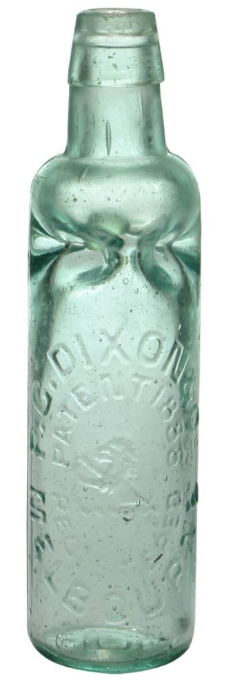 Dixon Melbourne Patent 1888 Marble Bottle