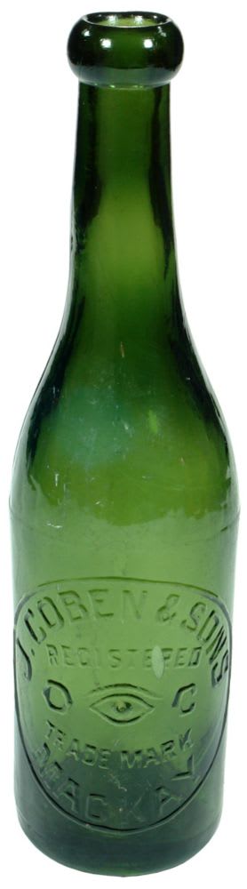 Coben Mackay Green Blob Top Mineral Water