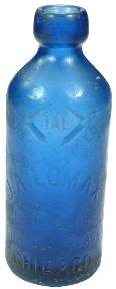 Lomax Chicago Cobalt Blue Bottle