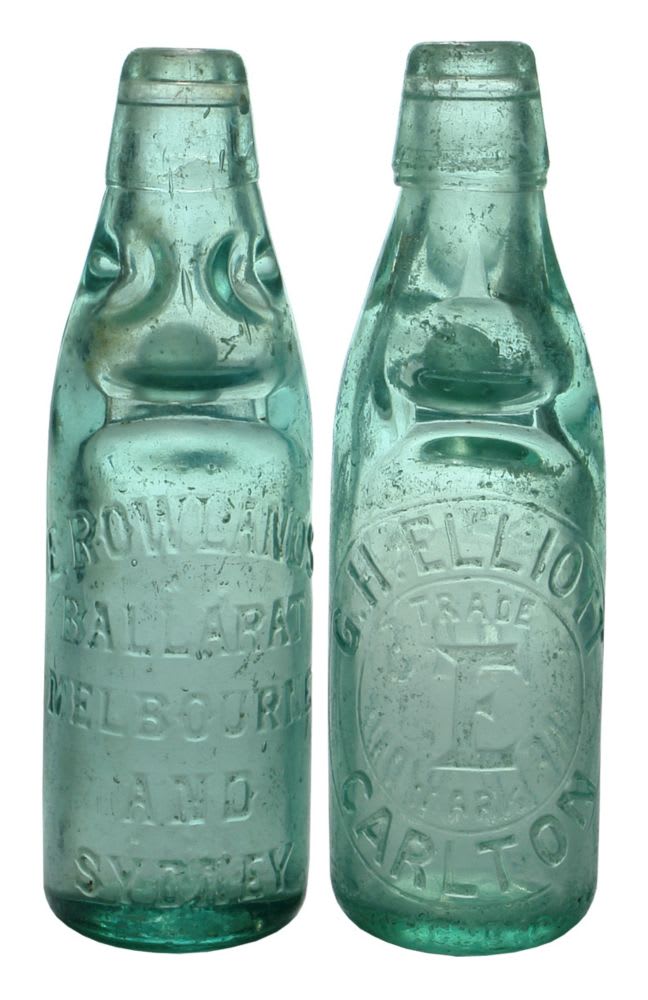 Antique Codd Marble Bottles