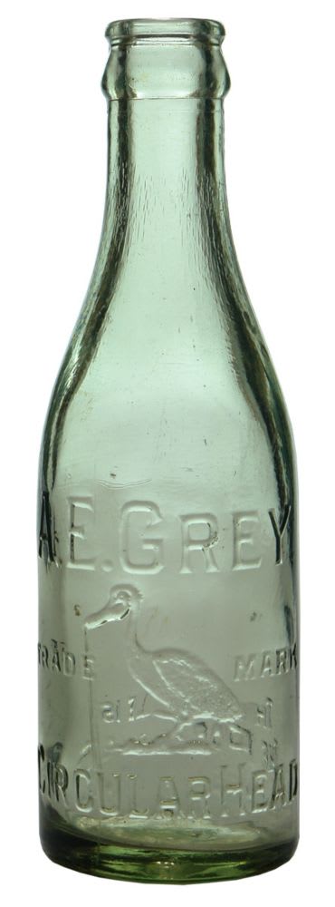 Grey Circular Head Pelican Crown Seal Bottle