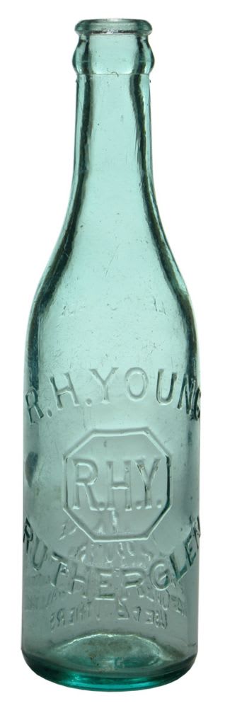 Young Rutherglen Crown Seal Soft Drink Bottle