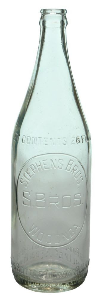 Stephens Wodonga Crown Seal Soft Drink Bottle