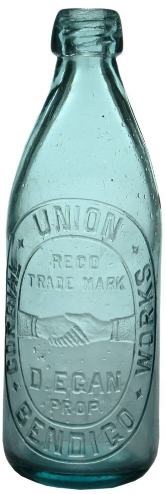 Union Cordial Works Bendigo Internal Thread Bottle