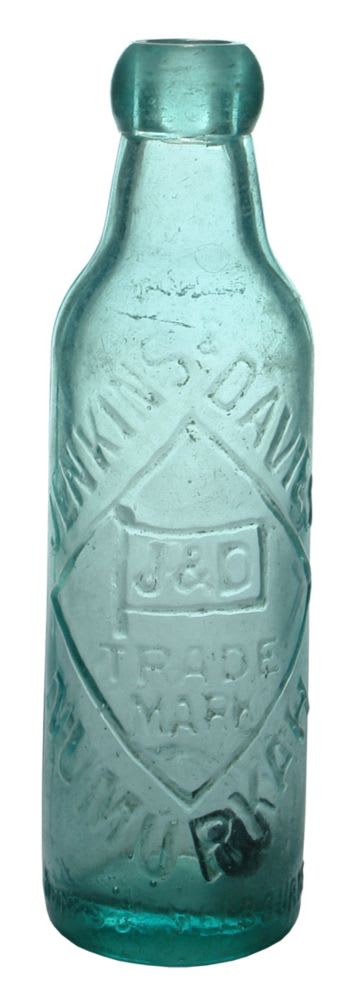 Jenkins Davies Numurkah Flag Bell Patent Bottle