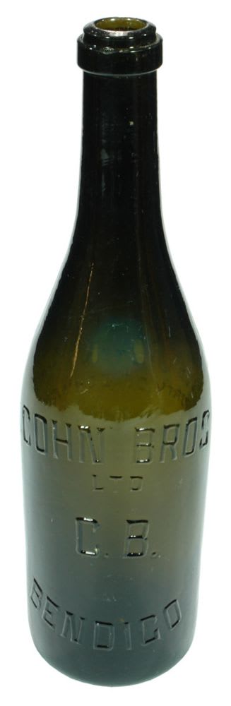 Cohn Bros Bendigo Green Beer Bottle