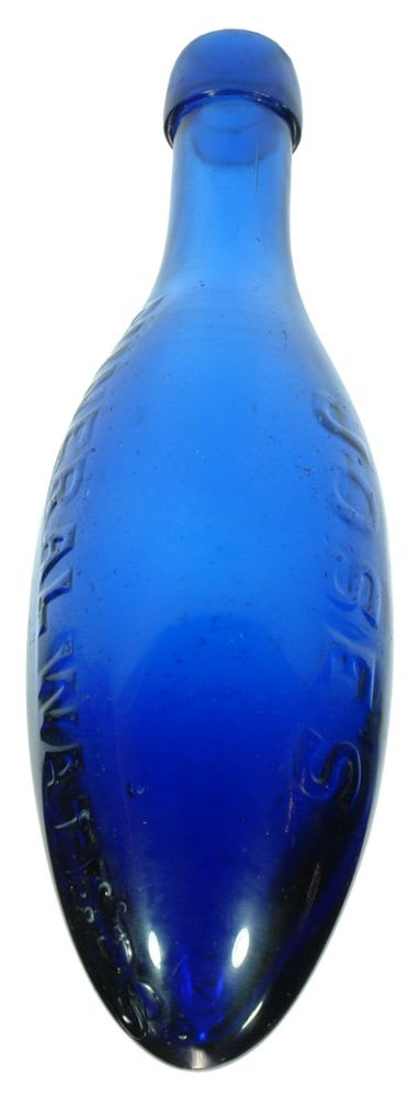 Jose's Mineral Waters Geraldton Cobalt Blue Torpedo