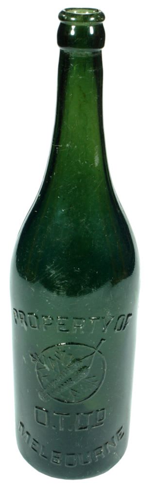 OT Melbourne Chilli Green Glass Beer Bottle