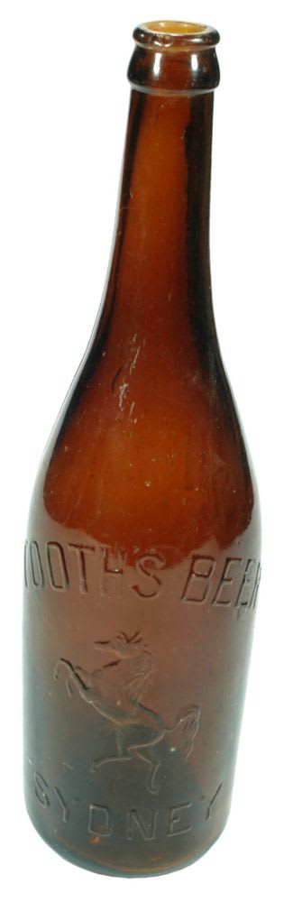 Tooth's Beer Sydney Horse Amber Beer Bottle
