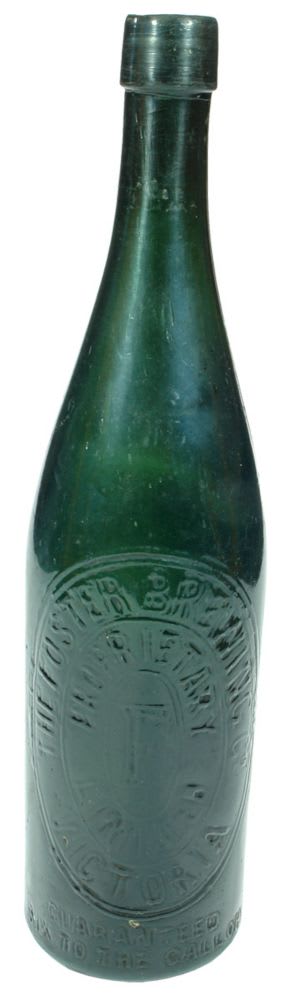 Foster Brewing Victoria Green Glass Beer Bottle
