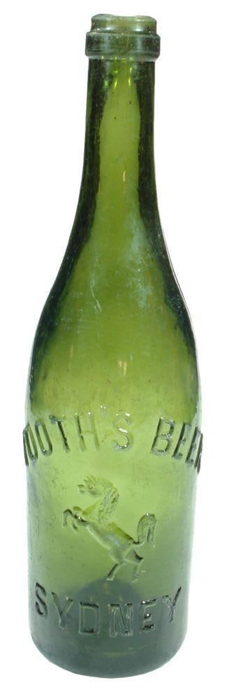 Tooth's Beer Sydney Horse Green Bottle