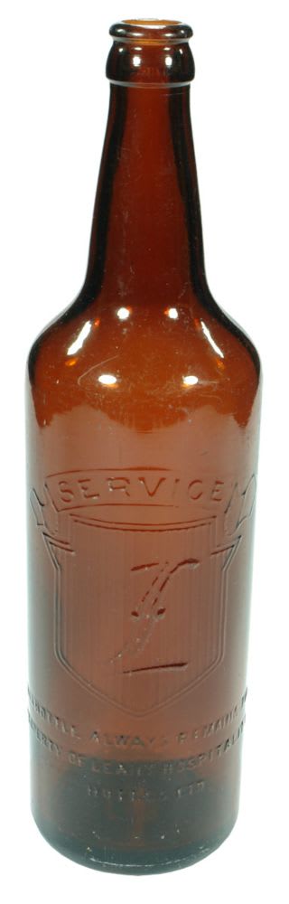 Leahy Crown Seal Amber Beer Bottle