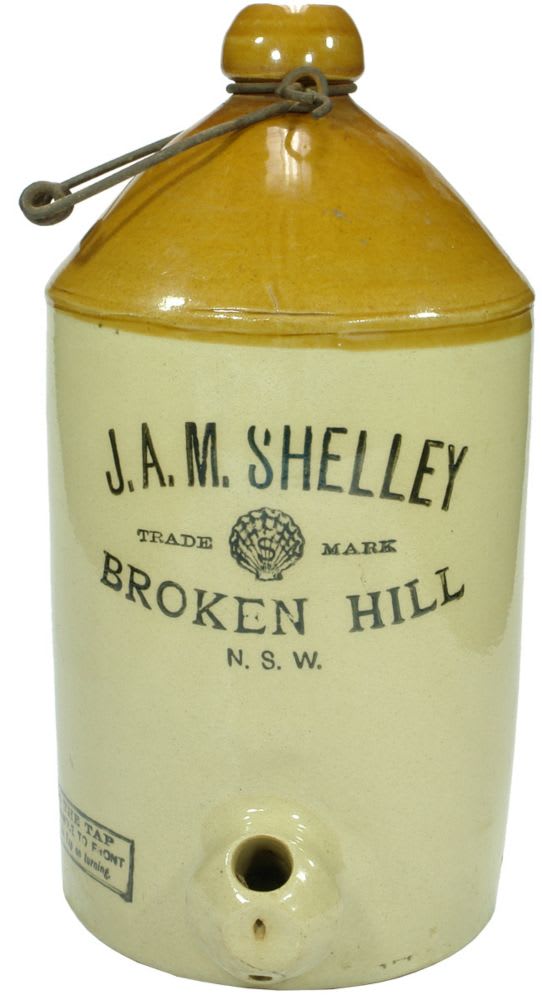 Shelley Broken Hill Stoneware Demijohn