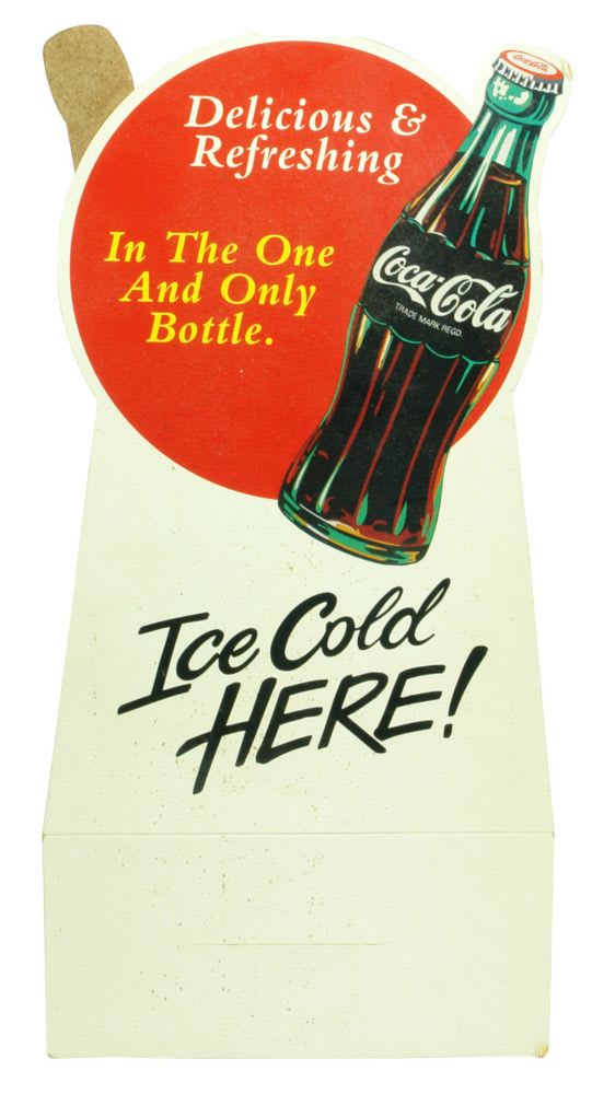 Coca Cola Cardboard Advertising Sign