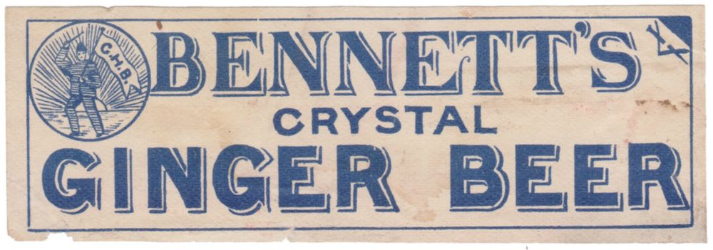 Bennett's Crystal Ginger Beer Label