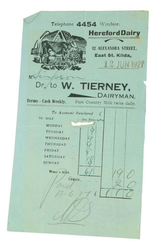 Tierney Dairyman Hereford Dairy East St Kilda