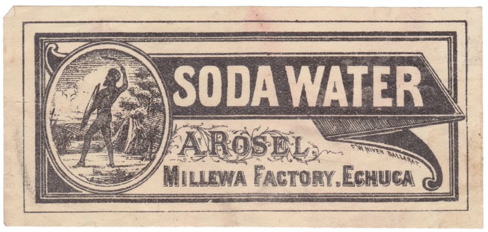 Rosel Millewa Factory Echuca Antique Label
