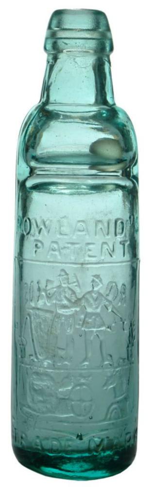 Rowlands Patent Ballarat Melbourne Codd Bottle