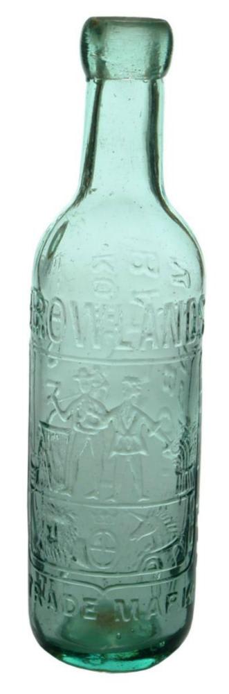 Rowlands Ballarat Melbourne Ginger Ale Bottle