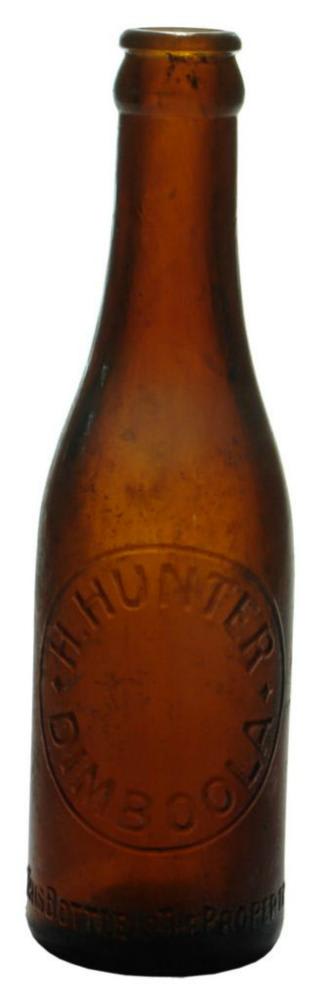 Hunter Dimboola Amber Glass Crown Seal Bottle